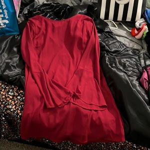 Low back bell sleeves dress